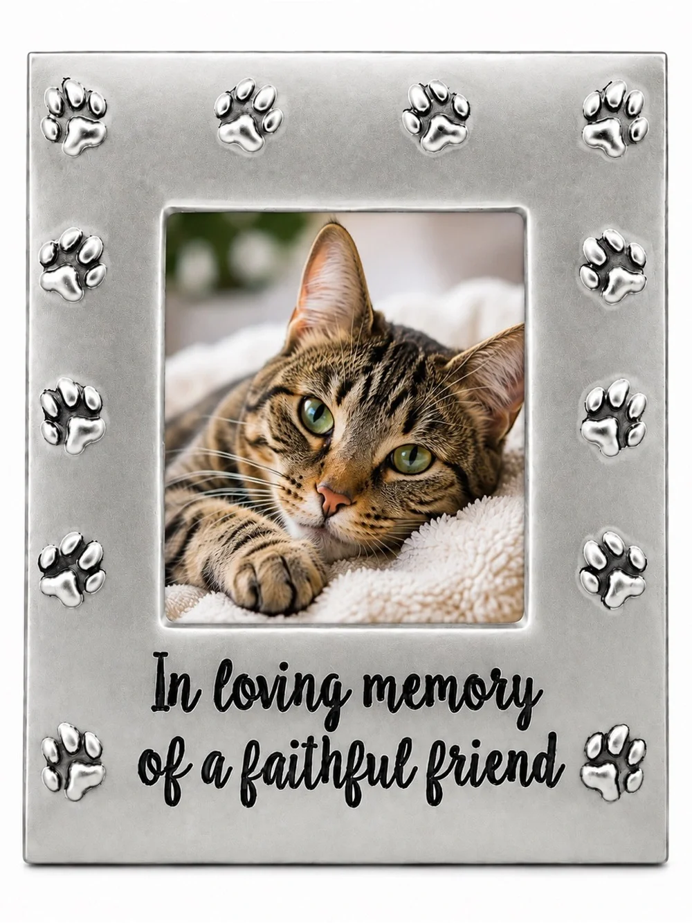 Pet Memorial Picture Frame “In Loving Memory of a Faithful Friend”